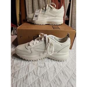New Reebok Classic Leather SP Extra Womens Beige Lifestyle Sneakers Running 8.5